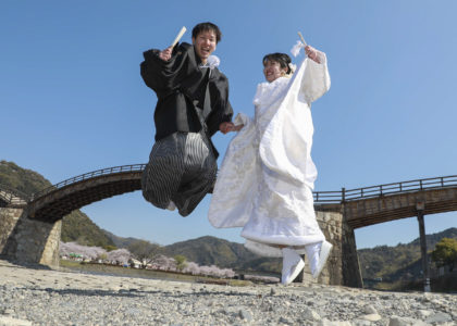 錦帯橋結婚写真