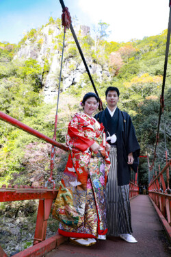 長門峡紅葉橋