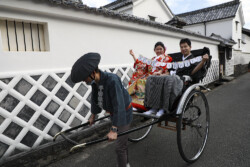 萩市城下町 萩市人力車