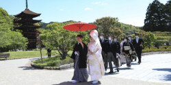 山口市　瑠璃光寺五重の塔でフォトウェディング　
