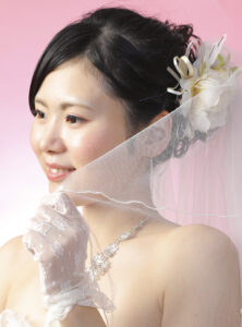 山口のフォトウェディング｜スタジオ内で撮影するM-Wedding
